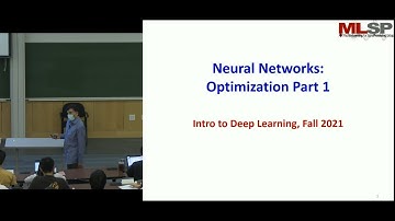 Lecture 6: Neural Networks: Optimization Part 1