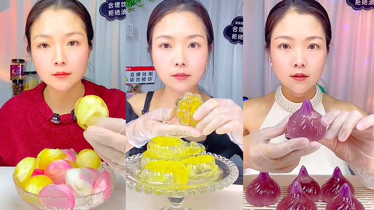 Colorful Crystal Ice Eating Show – Calm Chinese ASMR #9