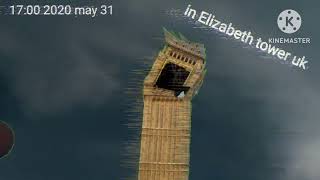 Real old big Ben destroyed by a meteor 