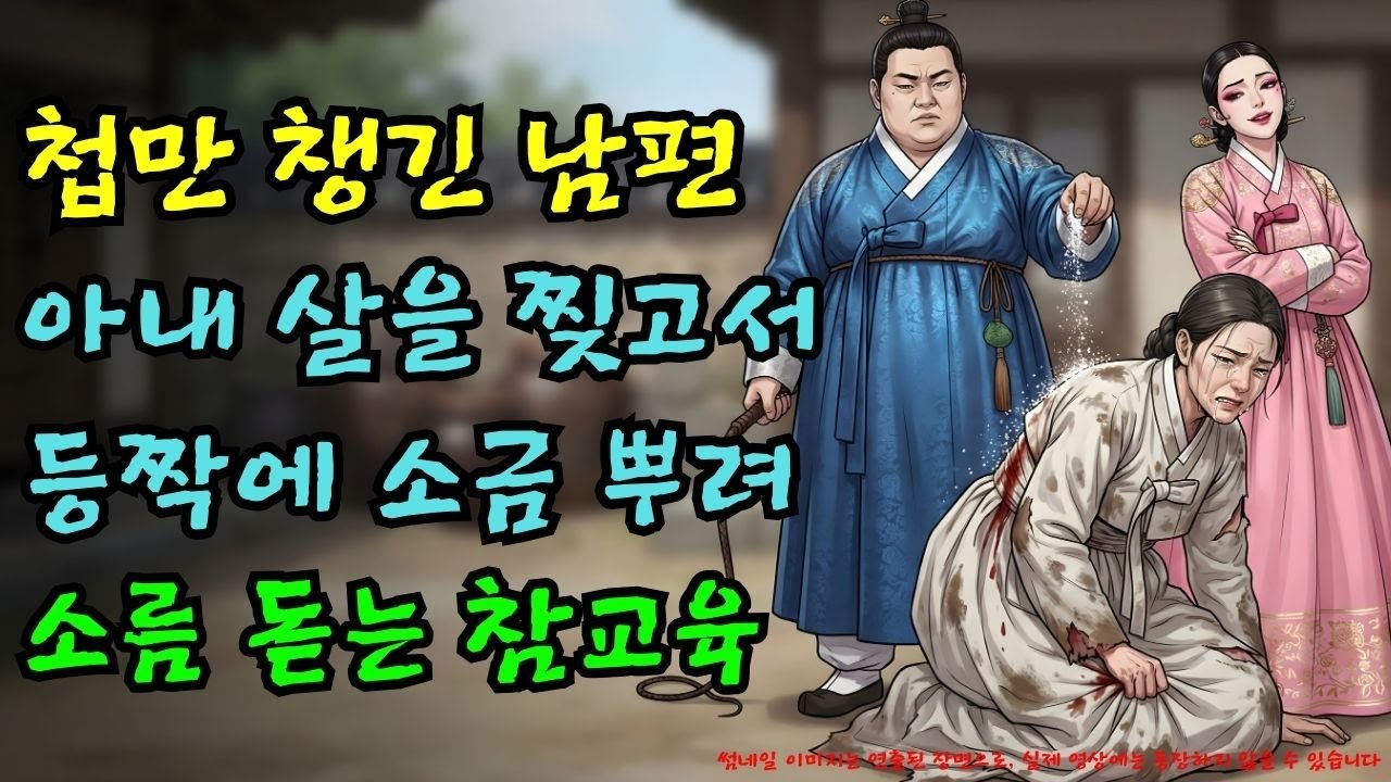 첩 때문에 본처 등짝에 '소금' 뿌린 짐승만도 못한 남편 |야담·민담·전설·설화·옛날이야기·야사·오디오북
