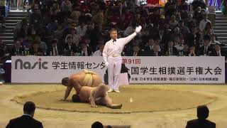 20131103 インカレ相撲 団体Aクラス予選二回戦8 法政ー同志社