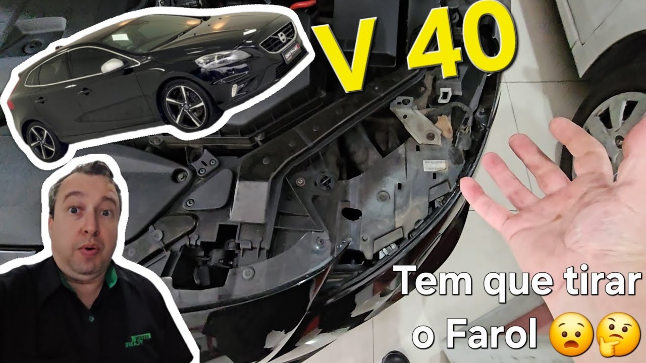 19/08/25 - (DDO) Volvo V40 Como Remover o Farol Troca Lâmpada Xenon #volvo  #v40 #xenon #v60 #s60 #yt