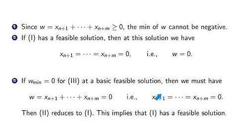 V3-19. Linear Programming. Artificial variables. Discussion.