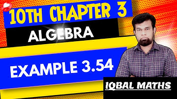 10th Std Maths Chapter 3 Algebra Example 3.54 Graph Tamil Nadu