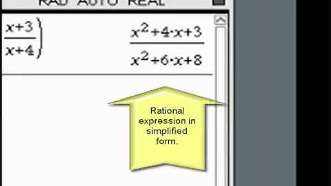 TI-Nspire Mini-Tutorial: Multiplying Rational Expressions (CAS)