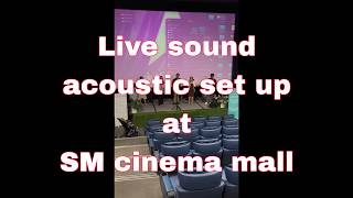A unique cinema live audio acoustic set up