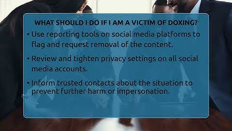 What Should I Do If I Am A Victim Of Doxing? - Everyday-Networking