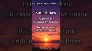 Real connection is not just presence — it’s understanding. #LifeTruths #EmotionalHealing #Shorts