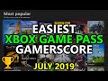 EASIEST Xbox Game Pass Games for Gamerscore, Achievements, & Completions - UPDATED July 2019