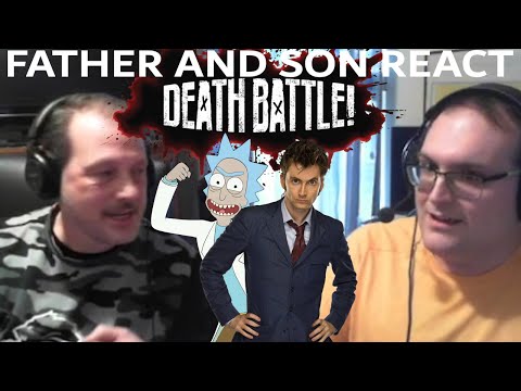 Father and Son React To DEATH BATTLE! - Rick Sanchez Vs The Doctor Reaction