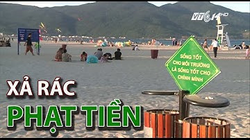 (VTC14)_Xả rác ở bãi biển Đà Nẵng sẽ bị phạt tiền