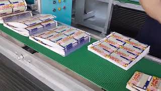 Automatic Roll to Sheet Ticket Folding Machine | Boarding Pass Production Line #LabelFoldingMachine