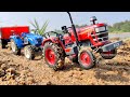 Mahindra YUVO 575 DI Tractor & Newholland Tractor Pulling Loaded Trailer | Toy Tractor