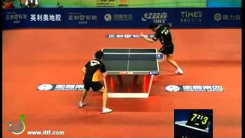 Harmony 2011 China Open - ZHANG Jike vs CHUANG Chih-Yuan (Game 4)