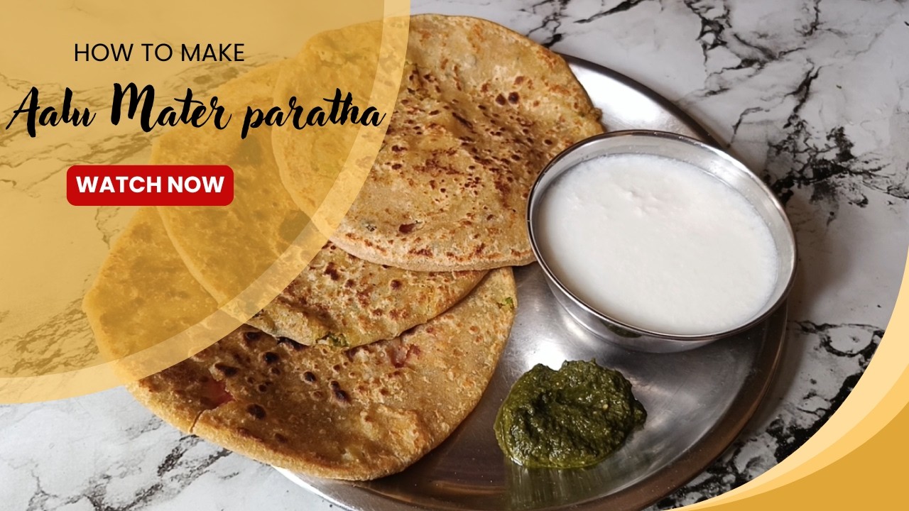 Aloo Matar Stuffed Paratha Recipe | आलू मटर पराठा | Easy Winter Breakfast Recipe