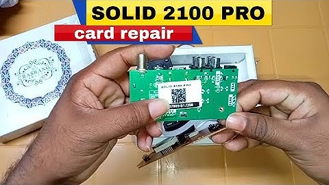 SOLID 2100 PRO black screen On No video problem solution