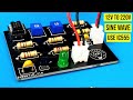 how to make simple inverter ,using IC 555 ,modified sine wave ,mosfet ,IRF3205 ,jlcpcb