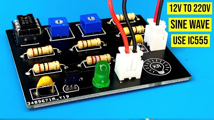 how to make simple inverter ,using IC 555 ,modified sine wave ,mosfet ,IRF3205 ,jlcpcb
