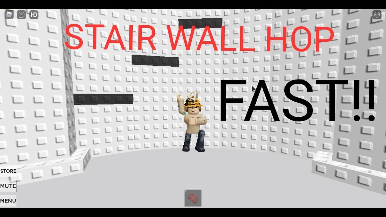 ROBLOX WALL HOP HEAVEN HORIZONTAL STAIR WALL HOP( WR) YouTube