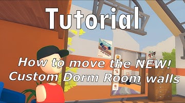 How to move CUSTOM Dorm Room walls! | Rec Room | Tutorial