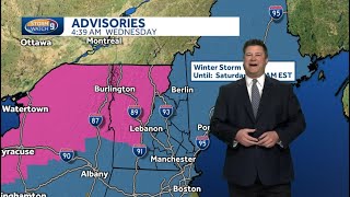 Video:  Messy wintry mix on the way to NH