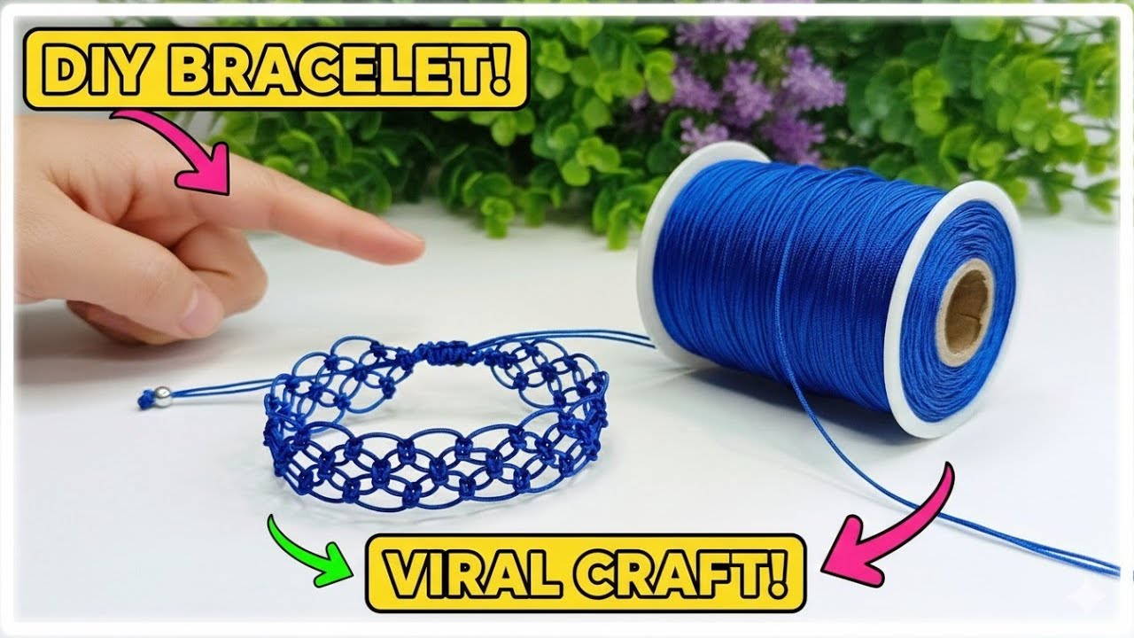 💸 ¡Cobra el triple! Pulsera reja de nudo plano: Diseño premium y vendible 🌸