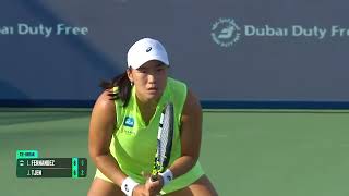 Highlights: Dubai R2 - Tjen vs. Fernandez - 2026 Dubai Duty Free Tennis Championships