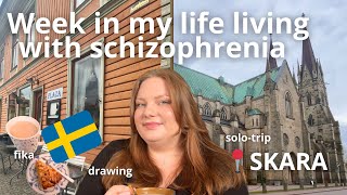 Week in my life with schizophrenia: solo trip, cute café in Sweden, drawing and making granola ☕