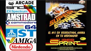 SUPER SPRINT COMPARATIVA Zx Spectrum Amstrad C64 Nes Atari Amiga Nostalgia Comentarios Experiencias