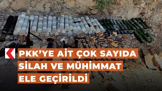 PKK’ye ait çok sayıda silah ve mühimmat ele geçirildi Resimi
