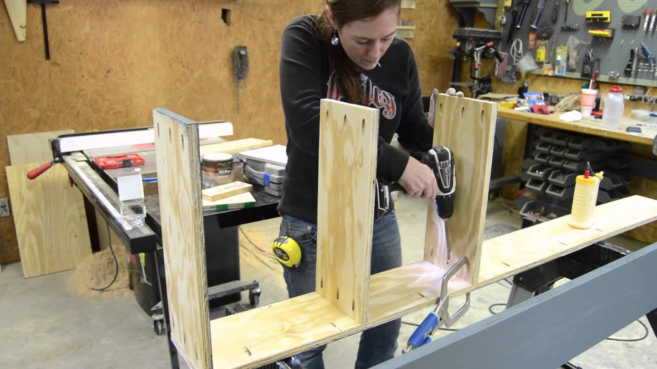 DIY Door Shelving Unit YouTube