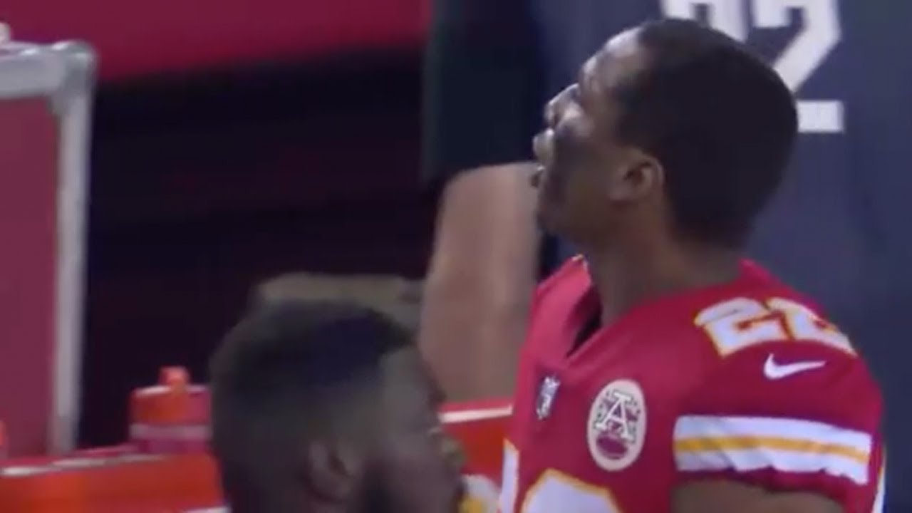 Marcus Peters stays in locker room for anthem