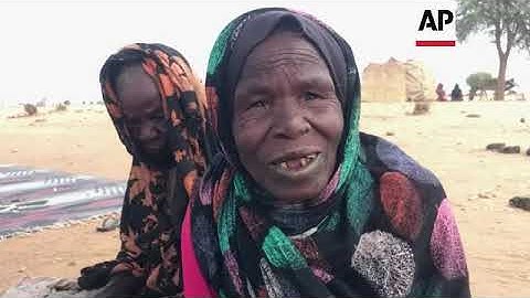Sudanese refugees shelter in neighboring Chad