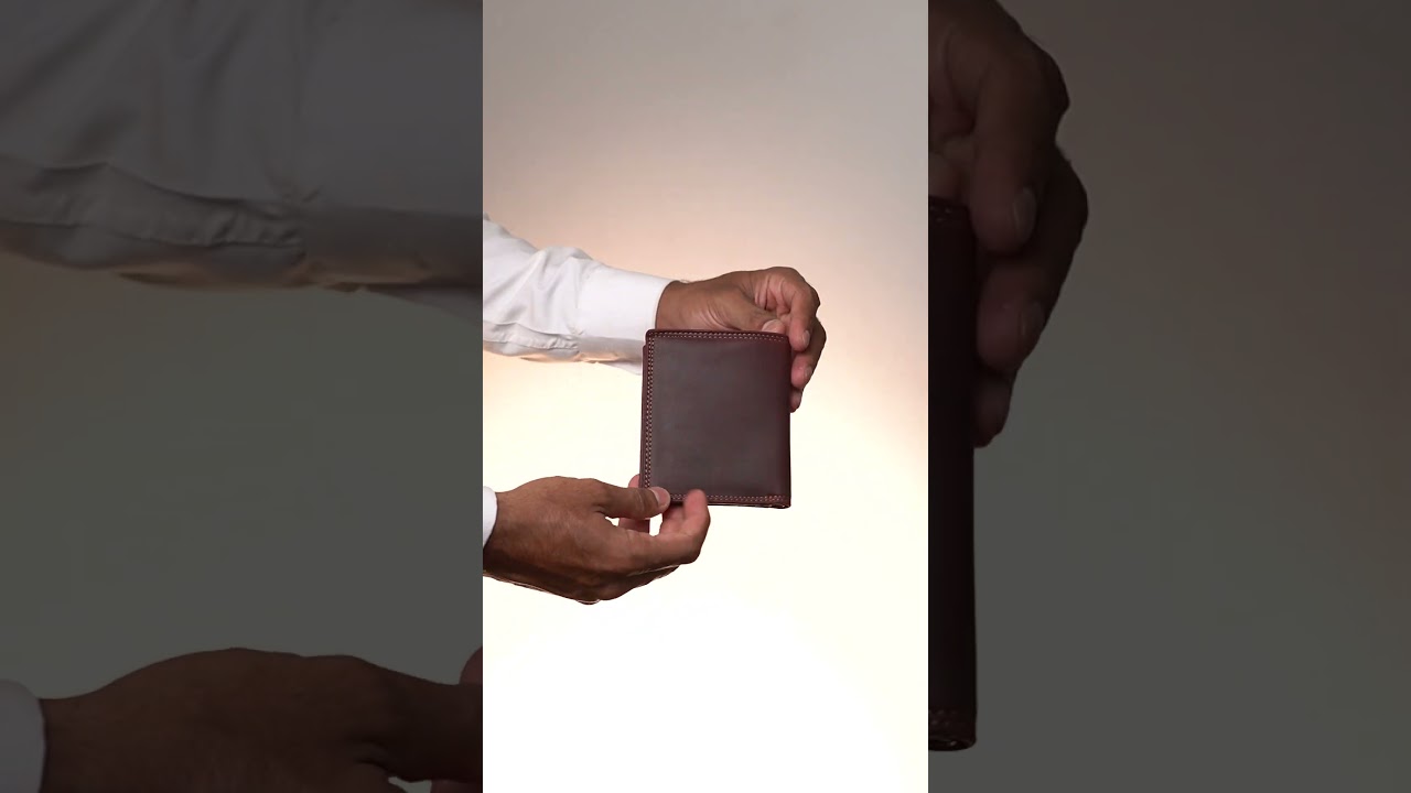 Belford England: Hyde Men's Original Leather Wallet (Vintage Brown) | Timeless Style & Craftsmanship