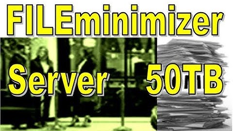 Daten Optimierung durch FILEminimizer Server