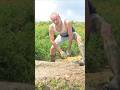 Bashing Pond Turf Row #landscaping #adventure #workout #gardendesign #mud #ideas #exercise #fun #wow