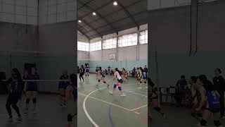 Ruta del Voley Minas. Partido Sub 18 Unión Vecinal contra el Ombu