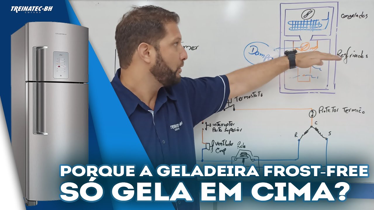 Geladeira Frost- Free gela em cima e embaixo não - YouTube