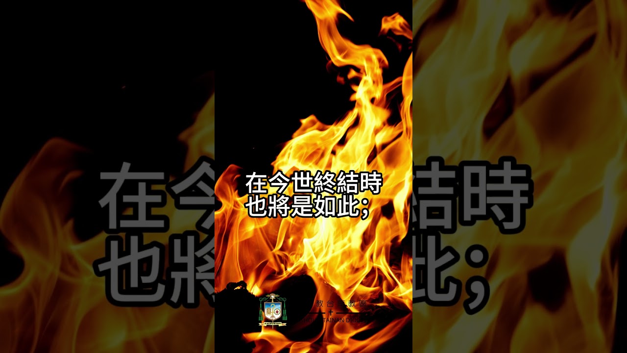 07/28  恭讀聖瑪竇福音　13:36-43   就如將莠子收集起來，用火焚燒，在今世終結時也將如此。