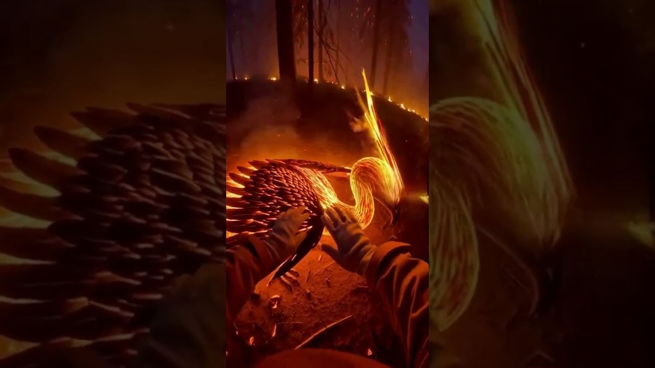 Wounded Phoenix Found in the Fire | POV Mythical Rescue 