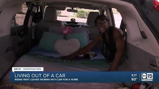 Valley senior living in car after rent increase