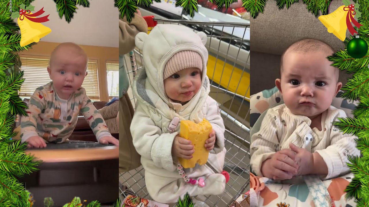 Cutest & Funniest Baby Moments – Christmas & New Year Edition 🎄
