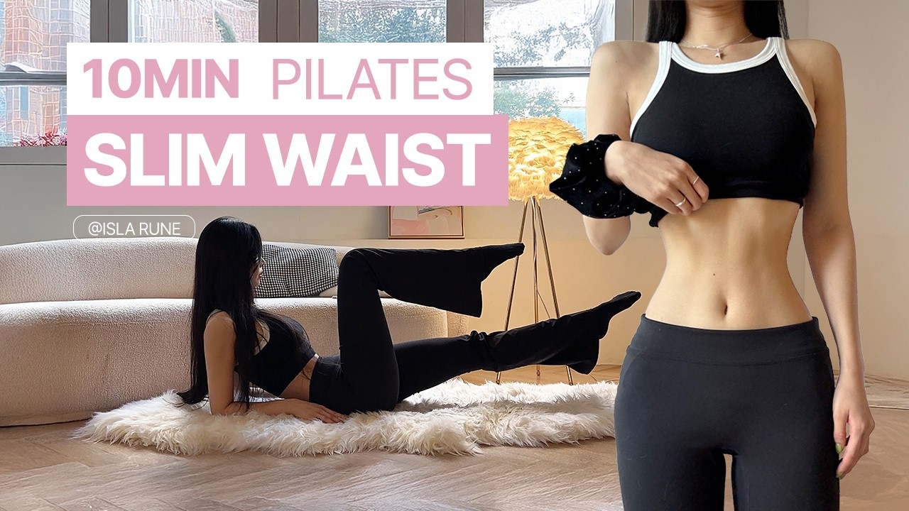 10 MIN Pilates Workout for a Slim Waist & Toned Abs 🔥