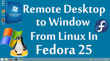Remote Desktop Connection to Window from Linux Fedora 25
