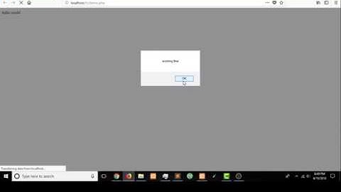 Javascript in php || how to use js in php tag Print variable in js