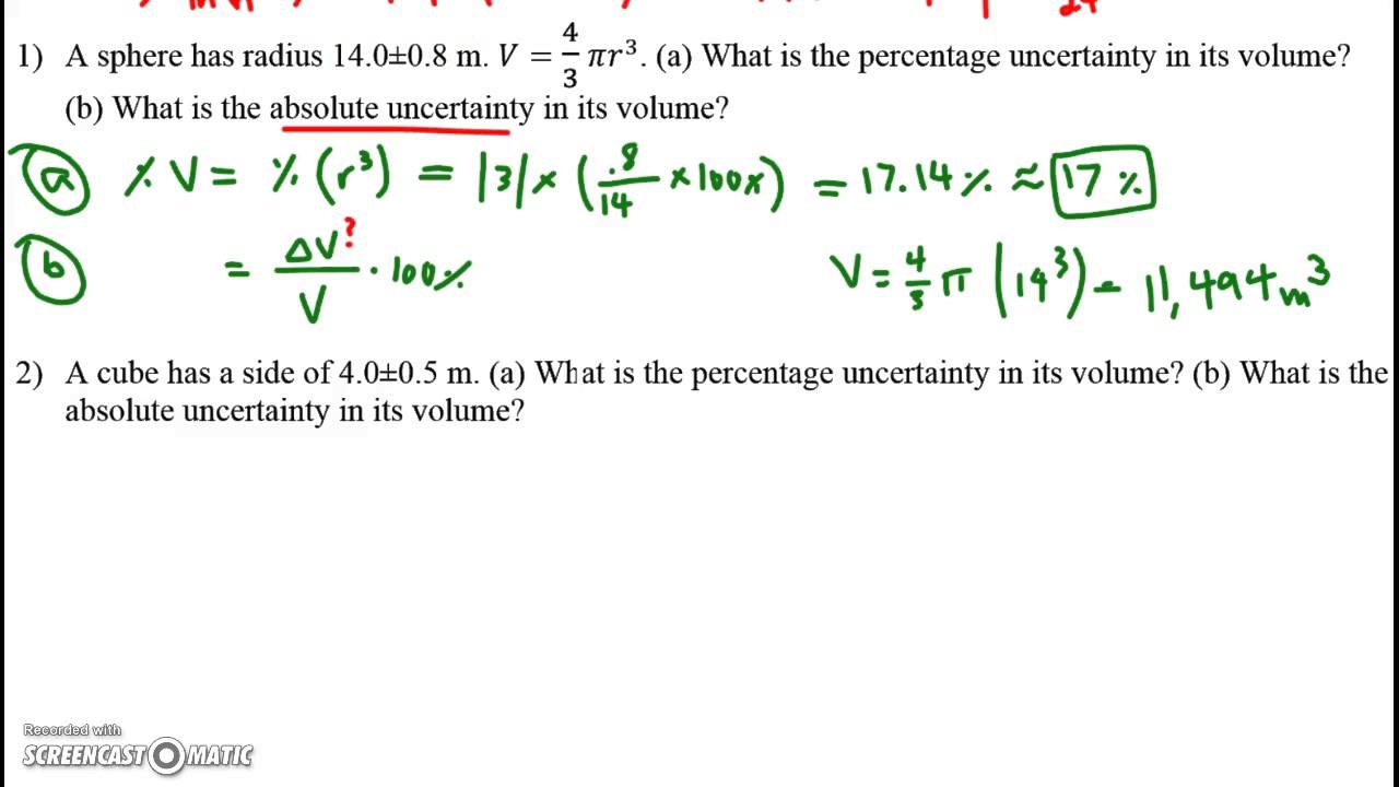 Propagating Uncertainty Through Exponentiation YouTube Propagating Uncertainty Through Exponentiation YouTube