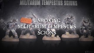Unboxing new MILITARUM TEMPESTUS SCIONS