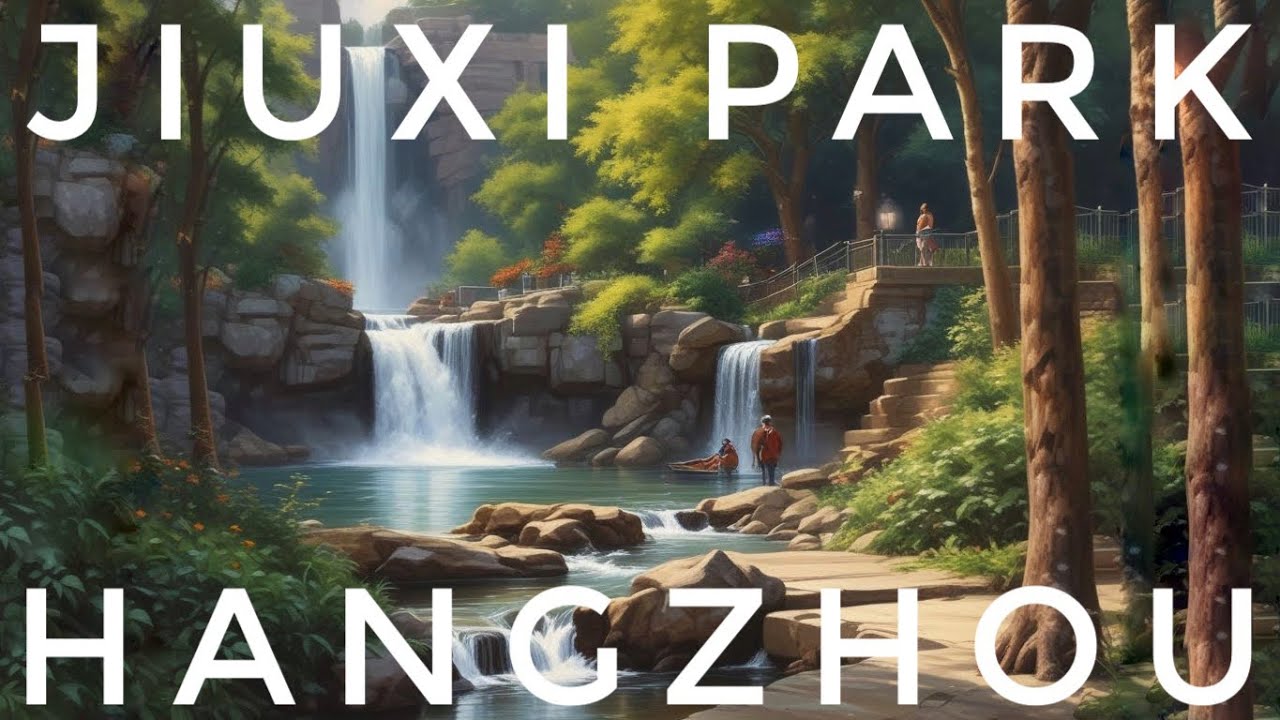 Jiuxi Park | Virtual Walk Tour | Things to Do Hangzhou China 4K