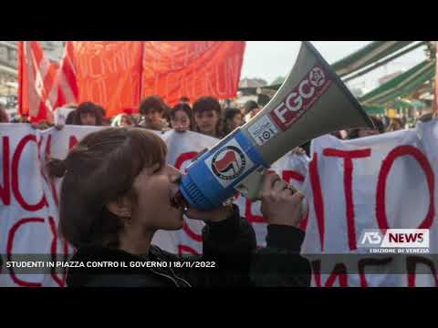 STUDENTI IN PIAZZA CONTRO IL GOVERNO | 18/11/2022