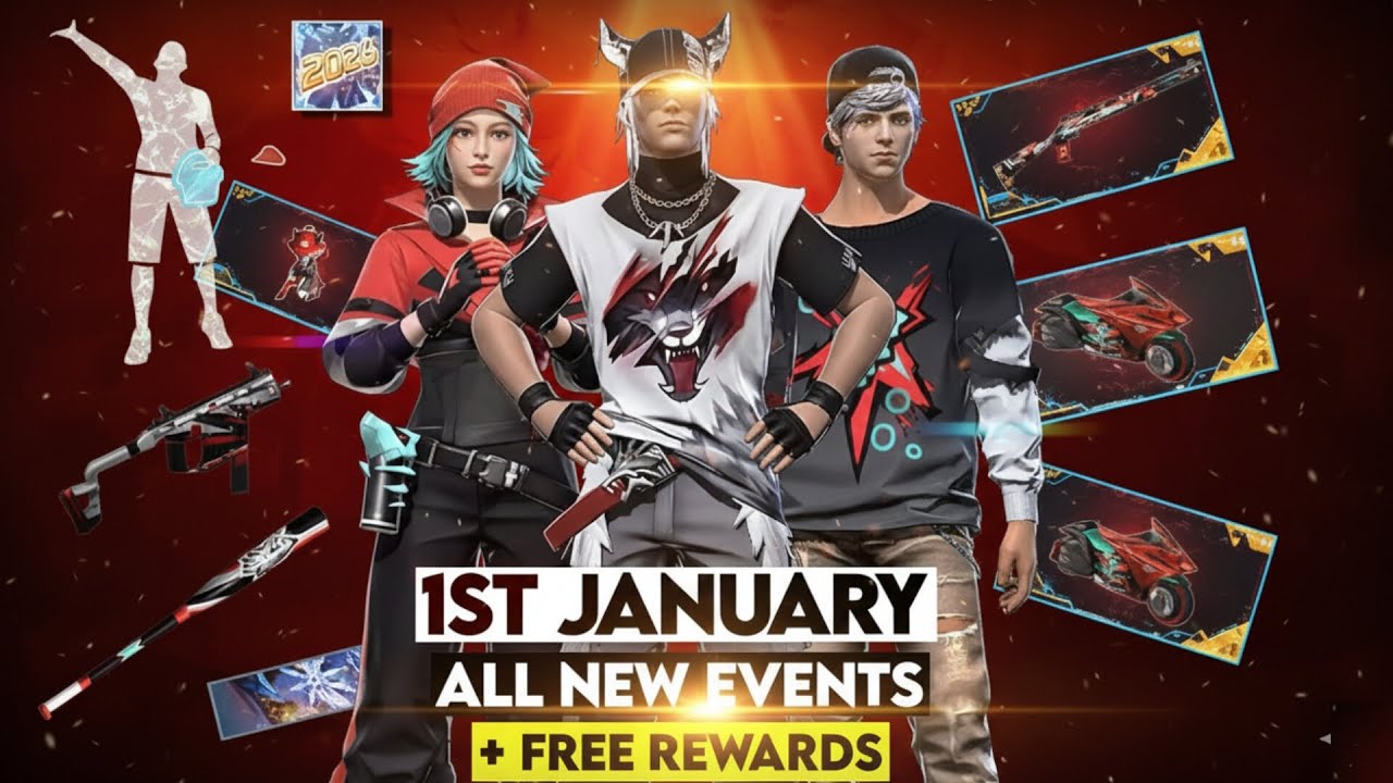 DON'T MISS OUT! Free Fire's First 2025 Update - January Events & Free Rewards! 🎄➡️🎁